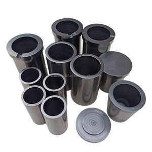 Crisol de grafito resistente a altas temperaturas de grado industrial con tapa - Product Image 4