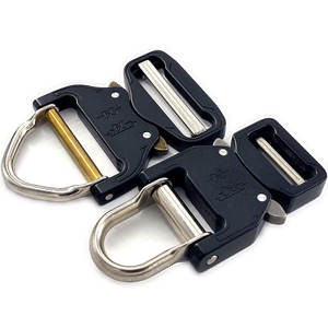 <span class=keywords><strong>Hebilla</strong></span> Táctica <span class=keywords><strong>Cobra</strong></span> con Anillo en D de 25-50 mm para Cinturón |   De Alta Resistencia, para Trabajo Pesado, con Capacidad de Carga |   <span class=keywords><strong>Hebilla</strong></span> de Aleación de Liberación Rápida con Acabado Liso - Product Image 1