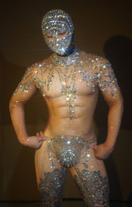 Body Entallado con Tocados de Pedrería y Cristales <span class=keywords><strong>Nude</strong></span> Brillantes para Hombre Traje de Stripper para Club de Pole Dance y Actuaciones Escénicas - Product Image 5