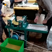 Machine à estamper la cire d'abeille électrique 5,4 mm, presse plate pour fondation de cire d'abeille 86x310 mm pour l'apiculture