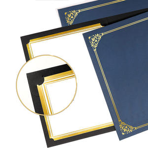 Porte-documents en papier A4 de haute qualité avec logo personnalisé pour certificat, diplôme, cadeau promotionnel. - Product Image 2