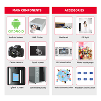 Photomaton Photomaton Logiciel d'imprimante de passeport Logo Shell Remote High Technology Personnaliser le fournisseur Distributeur automatique