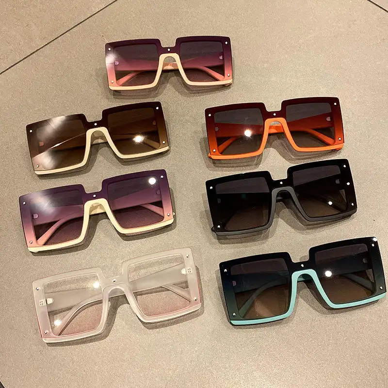 Grandes lunettes de soleil carrées Farme pour l'extérieur, très vendues, lunettes de soleil résistantes aux UV