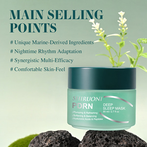 Private Label Bio natürliche Algen PDRN Schlaf maske über Nacht Hautre paratur Feuchtigkeit spendende aufhellende und straffende Maske Gelee - Product Image 4
