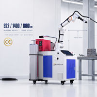 Robot de soudage collaboratif MIG Cobot, pas besoin d'ingénieur robotiste, pour plaque d'acier de 1 à 25 mm, 350A 500A, cellule de soudage à 6 axes