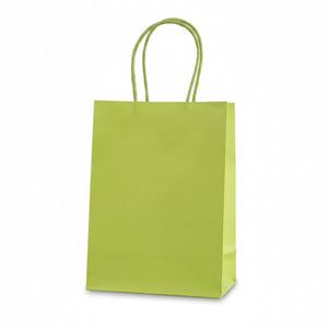 LH Luxury Eco-Friendly Biodegradable Recyclable Custom Printed <b>Light</b> Green Reseda Paper Bags Cotton <b>Rope</b> Handle for Clothing - Product Image 1