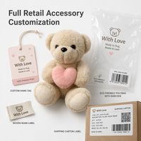 Ensemble de jouets en peluche mignon ours de chef-adorables ours en peluche dans des tabliers à carreaux et des chapeaux de chef jouets en peluche