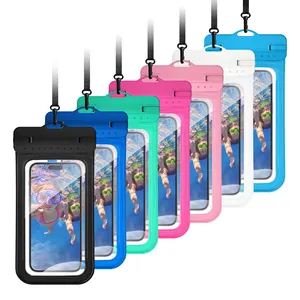 FREE SAMPLE Wholesale 8.2 inches PVC Universal Size Underwater IPX8 Water proof Pouch Case Waterproof Phone Bag for Mobile Phone