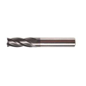 Fraise à queue en carbure monobloc standard Ttake Ta1407, hélice de 30 degrés, 4 cannelures, revêtement Nano TiAlN, courte, pour finition de contours - Product Image 1