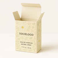 High Quality Luxury Foldable Reverse Tuck End Embossed Eco-Friendly Ivory Board Cosmetic Box Skincare Packaging Nail Polish Oil