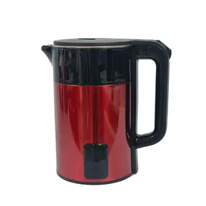 220V 2.3L Fashion Kitchen Electronics Green Red Stainless Steel Double Wall Safe Water Electric Kettle