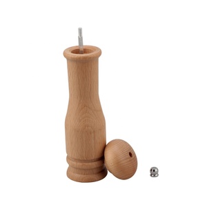 Molinillos manuales de sal y pimienta de madera totalmente recargables, mecanismo de molienda de cerámica, anticorrosión, molinillo de sal y pimienta - Product Image 3