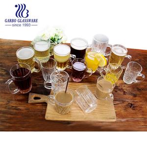 Juego de tazas de café de vidrio <span class=keywords><strong>Bormioli</strong></span> <span class=keywords><strong>Rocco</strong></span> de 15 onzas con asa conveniente, vasos de té para bebidas frías y calientes, tazas de té de vidrio de 340ml - Product Image 3