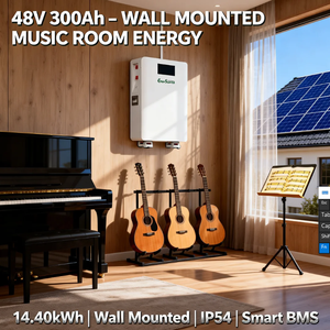 Batterie solaire 48V 300Ah 14kWh pour système solaire tout-en-un, montage mural avec roues - Product Image 2
