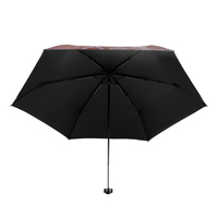 Parapluie léger pliable à double usage (soleil et pluie), apparence compacte et élégante, structure portable pour un usage quotidien