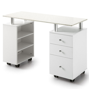 Dongpin Beauty Manicure <b>Table</b> 3432 White <b>Portable</b> With Drawers For Salon Use - Product Image 3