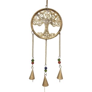 PARIJAT Handicraft Metal Wind Chimes Bell Tree Positive Energy Home <b>Decor</b> Hanging Bells for Garden Home Office Living Room Gift - Product Image 1