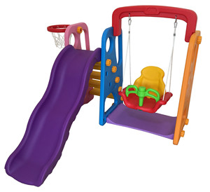 <span class=keywords><strong>Scivolo</strong></span> e <span class=keywords><strong>Altalena</strong></span> per Bambini in PE Resistente con Canestro da Basket per <span class=keywords><strong>Giardino</strong></span>, Asilo e Casa - Product Image 6