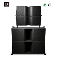 Aktif 18 İnç Subwoofer Hoparlör Çift 18" 8000W Profesyonel Ses Hoparlör Sistemi Line Array Hoparlör Sistemi Etkinlikler İçin
