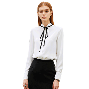 Blouses blanches bureau formel affaires ODM OEM femmes à manches longues <span class=keywords><strong>Original</strong></span> dernière usine de gros <span class=keywords><strong>chic</strong></span> de prototype - Product Image 1