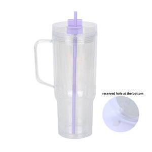 Gobelets à neige de 40 oz avec poignée et paille, gobelet à neige à double paroi - Product Image 5