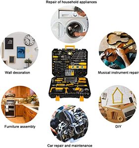 Bộ Dụng Cụ Gia Đình Tự Làm, Bộ Dụng Cụ Cơ Khí Để Sửa Chữa Xe Máy Ô Tô Bảo Trì Hàng Ngày, Hộp Dụng Cụ Tự Làm Gia Dụng - Product Image 4