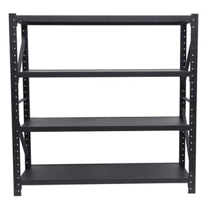 Heavy Duty <strong>5</strong> <strong>Tier</strong> Black <strong>Plastic</strong> Coated Racking <strong>Shelving</strong> Shelves Racks Storage Shelf <strong>Unit</strong> - Product Image 5
