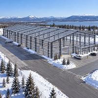 Entrepôt en structure métallique isolée pour climat froid, panneaux PIR, stockage logistique, bâtiment métallique préfabriqué