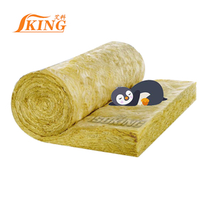 ISOKING Rouleau de silencieux d'isolation incendie de conception moderne Matériau PE <span class=keywords><strong>140mm</strong></span> 180mm 200mm Épaisseur de <span class=keywords><strong>laine</strong></span> de fibre de <span class=keywords><strong>verre</strong></span> - Product Image 1