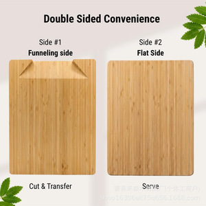 Tabla de cortar de madera rectangular multifuncional con ranuras para verduras, frutas y aperitivos - Product Image 5
