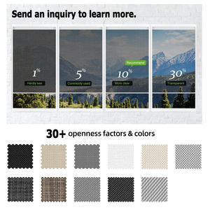 Vente en gros directe du fabricant - Stores solaires motorisés en PVC transparent à fermeture éclair pour pergola, gazebo, balcon, <span class=keywords><strong>garage</strong></span> - Product Image 3