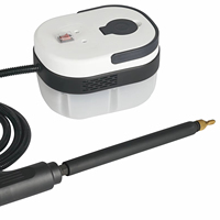 Nettoyeur Vapeur Multisurfaces 1,1L avec Réservoir d'Eau, Tuyau de 2m, Portée de Vapeur 34-47g, Déclencheur de Vapeur Verrouillable pour Nettoyage en Profondeur à Domicile - Offre Spéciale