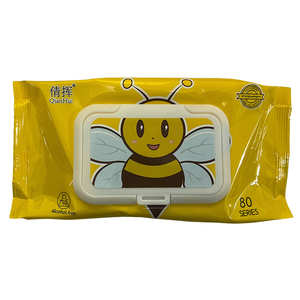 Eau pure douce pour la peau mains et bouche bébé tissu humide Spunlace matériel nettoyage des aisselles lingettes humides 40 tire - Product Image 1