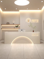 Vente d'usine de réception commerciale moderne minimaliste pour salon de beauté magasin de vêtements salon de coiffure boutique bureau comptoir avant