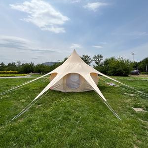 Star Staring Tent Fabriek Camping Tent Huis Voor Aangepaste Grootte Glamping Katoen <span class=keywords><strong>Canvas</strong></span> Yurt Bell Tent - Product Image 3