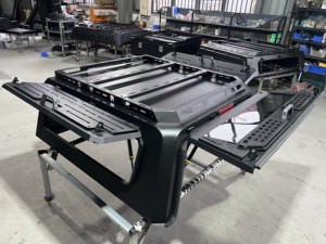 Auvent de camion en aluminium pour Mitsubishi Triton <span class=keywords><strong>Nissan</strong></span> <span class=keywords><strong>NP300</strong></span> Ford Maverick Pickup <span class=keywords><strong>Hard</strong></span> <span class=keywords><strong>Top</strong></span> Shell Windows Locking Roof Rack Tent 4x4 - Product Image 5