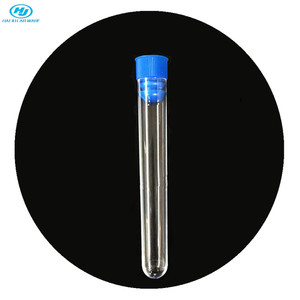 <span class=keywords><strong>Tube</strong></span> à essai sanguin en plastique transparent HAIJU LAB avec fond rond et couvercle Fournitures de laboratoire sans vide en matériau PS - Product Image 1