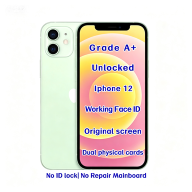Wholesale Used Unlocked for 12 128GB Green Original Smartphone 5G Face ID 6GB RAM Factory Price Supplier Bulk Stock