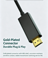 Câble DP mâle plaqué or haute vitesse 6 pieds (1,8 m) pour HDTV mâle, 4K 60Hz 1080P, pour connexion TV, moniteur, projecteur