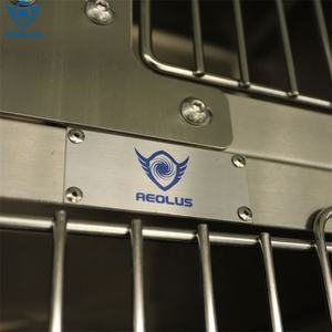 Veteriner köpek kafesi ağır cam kulübesi paslanmaz Steiless çelik kafes kuşlar - Product Image 6