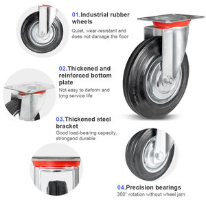 Silent Rolling Thicke ned Steel Bracket Einkaufs wagen Trolley Mute Universal Wheel <span class=keywords><strong>Caster</strong></span> Wheels <span class=keywords><strong>3</strong></span> Zoll Swivel <span class=keywords><strong>Caster</strong></span> Wheels - Product Image 3