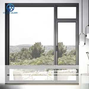 Vetro temperato per porte e finestre sistema in vetro PDLC ufficio finestre francesi porte scorrevoli porte scorrevoli in vetro senza telaio personalizzate