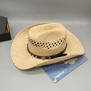 2023 Hot Selling Wholesale Brand Name Sombrero Cowboy Western <b>Straw</b> Cowboy <b>Hat</b> - Product Image 5
