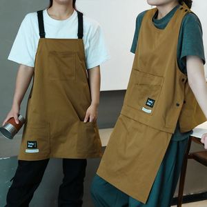 Pocket Design Quick-Release Buckle Unisex Sleeveless Women Men Smock Uniform Detachable Cobbler <b>Apron</b> - Product Image 4
