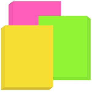 Etiquetas Fluorescentes de Neón de 8.5x11 Pulgadas, Pegatinas Adhesivas en Blanco de Página Completa, Libres de BPA, para Oficina, Hogar y Escuela - Product Image 1