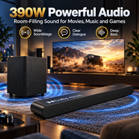 Barre de son home cinéma 390W 3.1CH Dolby Atmos avec caisson de basses, EARC et transmission 4K HDR