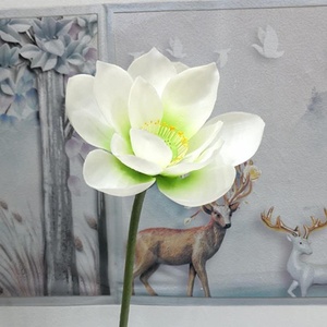 E07348 Parco Decorazione di Cerimonia Nuziale 3D Plastica Fiore di Loto Faux Pianta Giglio di Acqua di Loto Artificiale <span class=keywords><strong>Fiori</strong></span> per <span class=keywords><strong>le</strong></span> Decorazioni del Giardino - Product Image 3