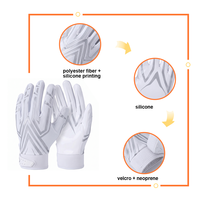 Gants de sport d'extérieur en nylon à doigts entiers, paume en silicone antidérapante à haute adhérence, fibre de polyester respirante, bracelet réglable