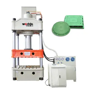 315T FRP resin Composite manhole cover hot press machine with mold heating and temperature control