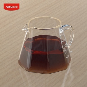Nouvelle cafetière en verre NIBU de haute qualité avec <span class=keywords><strong>filtre</strong></span> à café manuel et pot de service pour le partage - Product Image 6
